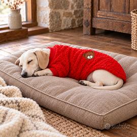 Felpa invernale per cani taglia XL orsetto rosso