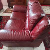 SALOTTO COMPLETO: 2 DIVANI IN PELLE