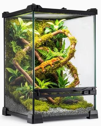 2 Terrari in vetro Zoo Med 45x45x60 cm