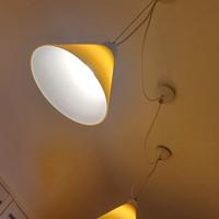 2 lampade a sospensione gialle