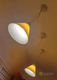 2 lampade a sospensione gialle