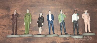 Lotto di 7 statuette 'Il mondo di Diabolik' 