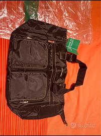 Borsa Benetton in nylon nero