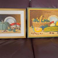 Copia di 2 tele olio in cornice