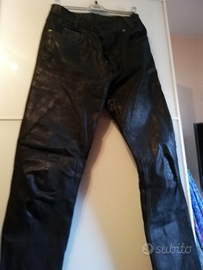 Pantalone in pelle fatto a mano