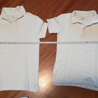 Magliette tipo polo bambino 9-10 anni bianche