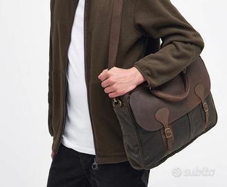 Barbour Briefcase In Pelle Cerata