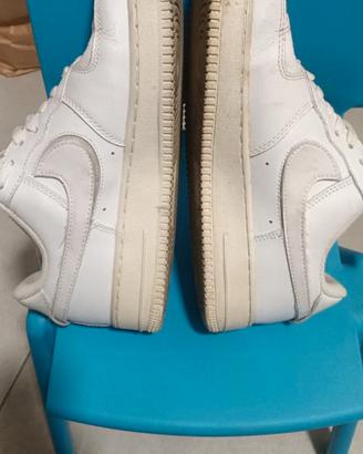 Nike Air Force 1 originali da uomo, colore bianco,