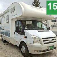 CAMPER RIMOR FORD MANSARDATO 7 POSTI DOPPIA DINETT