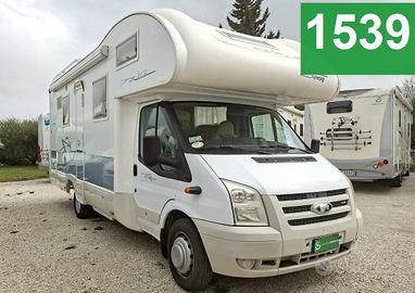 CAMPER RIMOR FORD MANSARDATO 7 POSTI DOPPIA DINETT