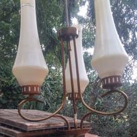 Lampadario Tre Canne Anni 50 a Savona