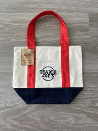 mini canvas tote bag trader joe's