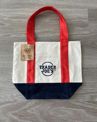mini canvas tote bag trader joe's