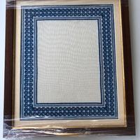 Vassoio con ricamo sottovetro tipo Hardanger