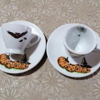 coppia tazze caffè con piattino 