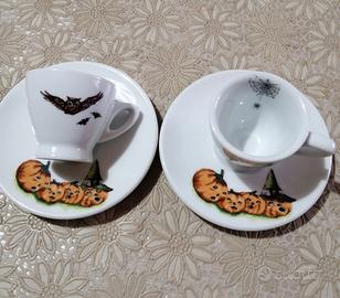 coppia tazze caffè con piattino 
