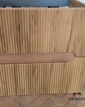 Due mobili bagno per lavandino sospesi