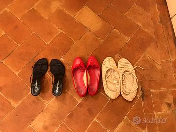 Tre paia di sacrpe