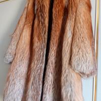 Pelliccia lunga volpe rossa