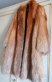 Pelliccia lunga volpe rossa