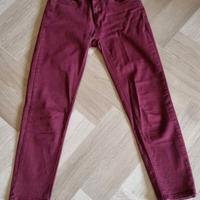 Pantaloni jeans SCOUT bordeaux e verde tg 26 e 27