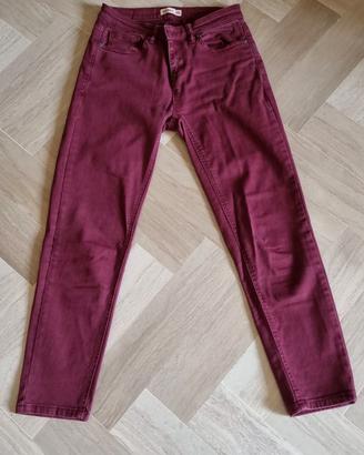 Pantaloni jeans SCOUT bordeaux e verde tg 26 e 27
