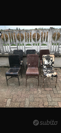 Antiche SEDIE IN FERRO ANNI 40 tel 3387648444