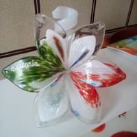 PORTACANDELE DECORATO A M ANO.