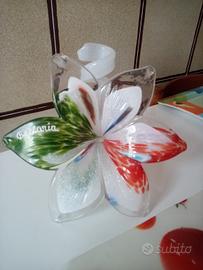 PORTACANDELE DECORATO A M ANO.