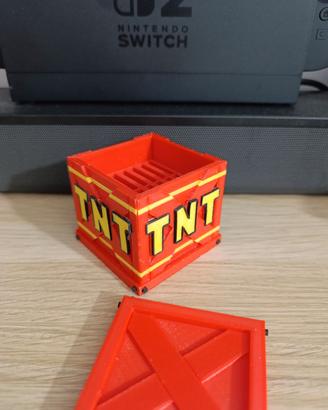 porta schede TNT stile Crash bandicoot
