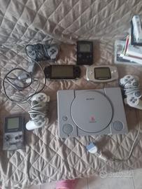 console retrogaming + cartucce pokemon