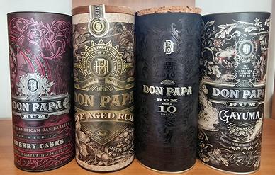 Collezione 4 bottiglie rum Don Papa