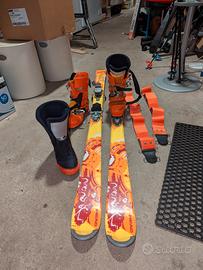 Kit sci alpinismo Head + scarponi F3 Scarpa + pell