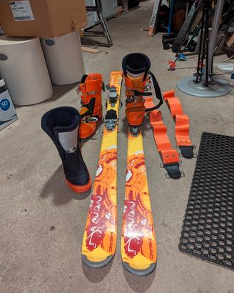Kit sci alpinismo Head + scarponi F3 Scarpa + pell