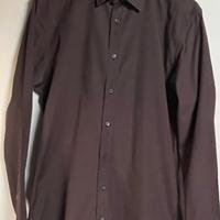 Camicia Gucci Slim uomo taglia41 in cotone tortora