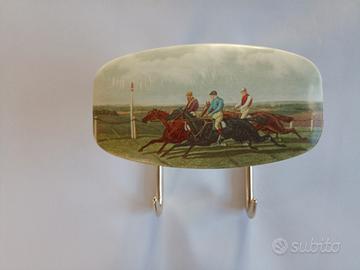 attaccapanni vintage stile equestre 