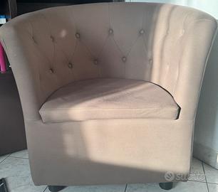 Poltroncina Beige/Tabacco