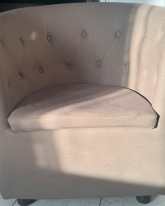 Poltroncina Beige/Tabacco