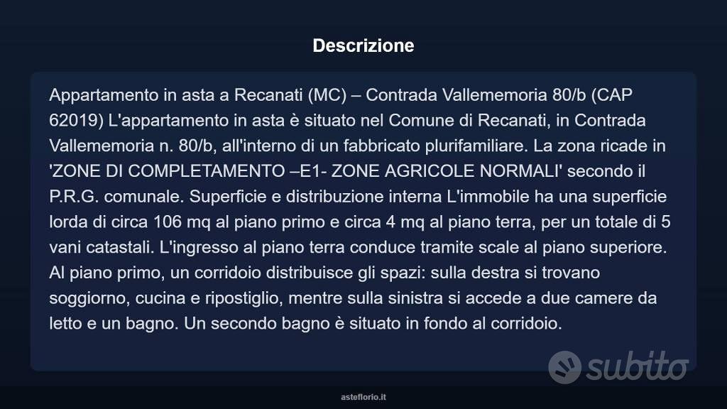 Appartamento – Recanati, Contrada San Pietro, Spaccio Romitelli - Vista 3