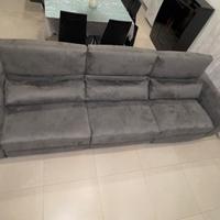 Divano 3 Posti Grigio Canna di Fucile – Doppio Rel