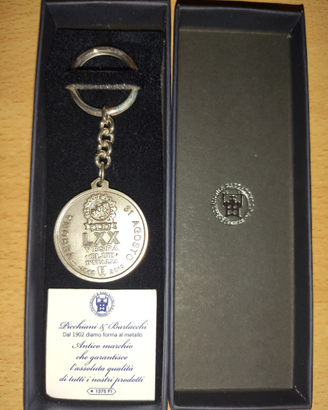 Portachiavi argento LXX Vespa club Italia