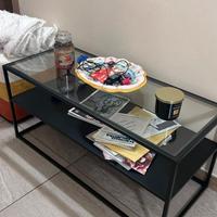 Tavolino nero da soggiorno