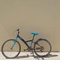 bici azzurra e nera