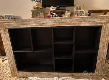 cornice libreria appesa rustica