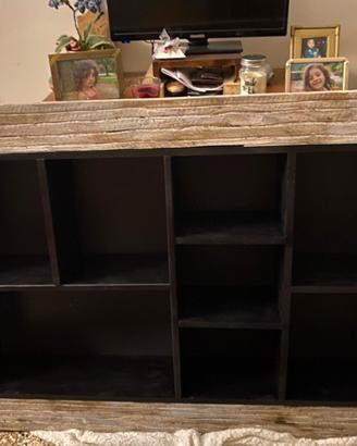 cornice libreria appesa rustica