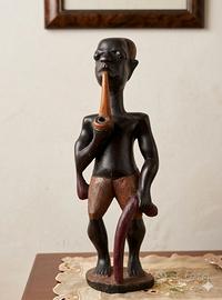 Scultura Etnica in Legno Intagliata