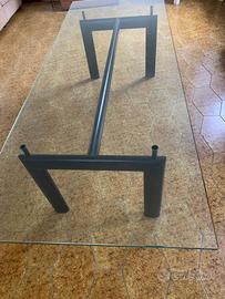 Tavolo in cristallo Le Corbusier Cassina