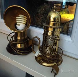Coppia lampade stile nave vintage