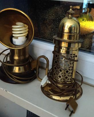 Coppia lampade stile nave vintage