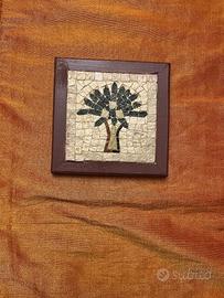 Tappetino pietra mosaico ulivo pentole scottatura